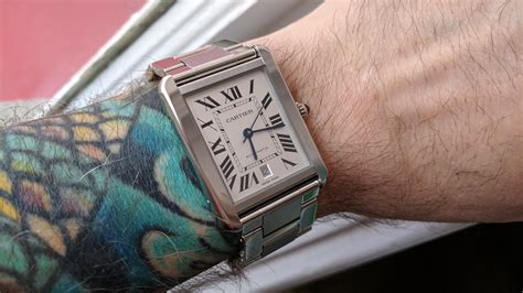 cartier tank solo xl on wrist